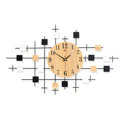 Home Minimalist Decorative Silent Solid Wood Clock